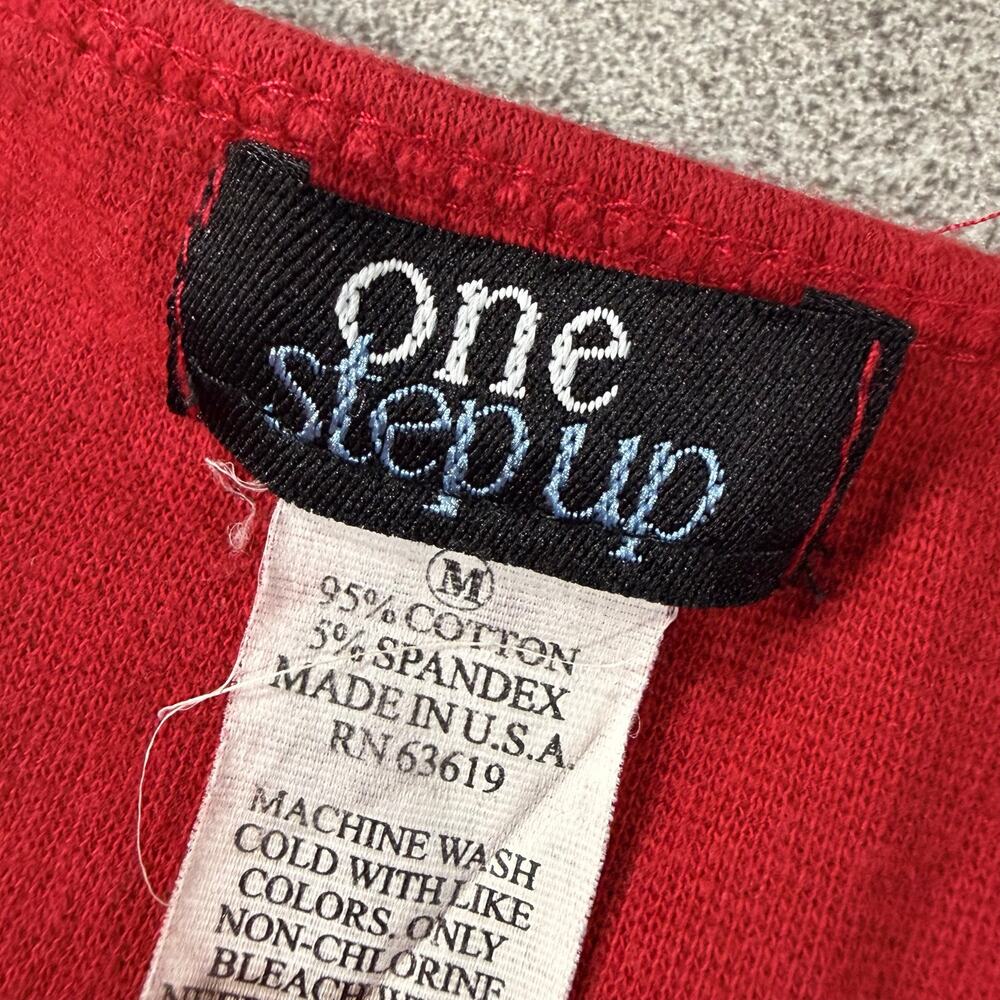 Y2k Red Rhinestone Crop Tank Top - Picture 2 of 4
